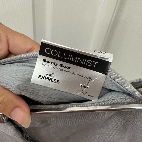 NWT express mid rise barely boot columnist work pant size 0R - Picture 4 of 5